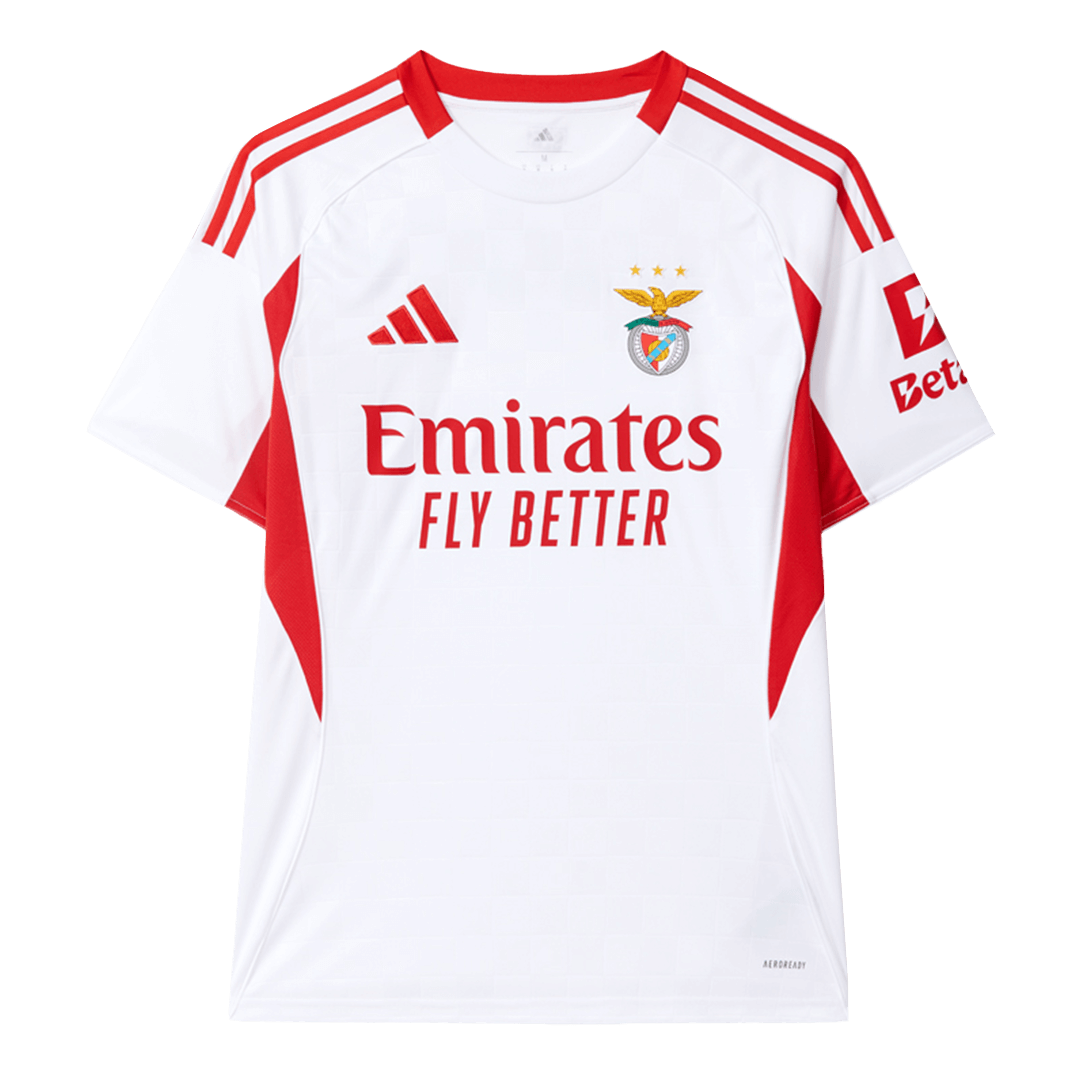 Benfica Third Away Soccer Jersey 2025/26 White - gojersey