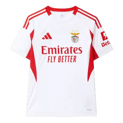Benfica Third Away Soccer Jersey 2025/26 White - gojersey