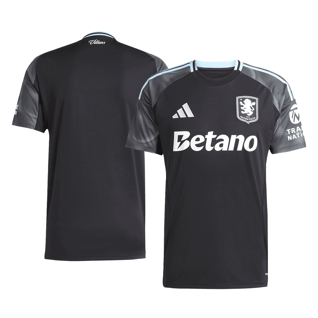Aston Villa Away Soccer Jersey 25/26 Black - gojersey