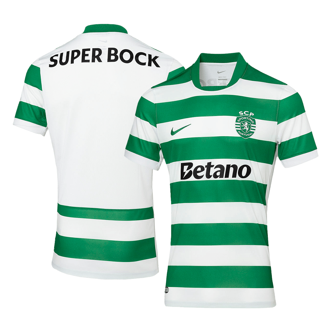 Sporting CP Home Soccer Jersey 25/26 Green&White - gojersey