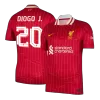 Liverpool DIOGO J. #20 Home Soccer Jersey 2024/25 - UCL Edition - gojersey