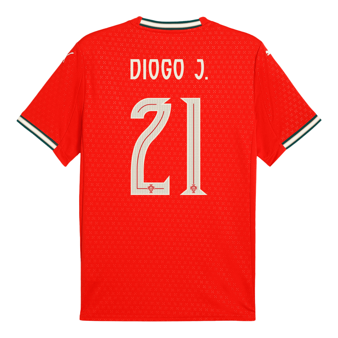 Portugal DIOGO J. #21 Home Soccer Jersey 2025 - gojersey