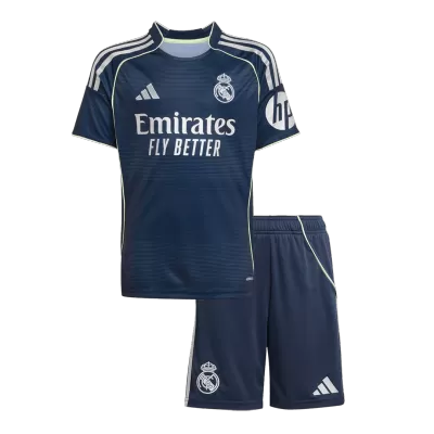Real Madrid Away Soccer Jersey Kit 2025/26 Kids(Jersey+Shorts) - gojersey