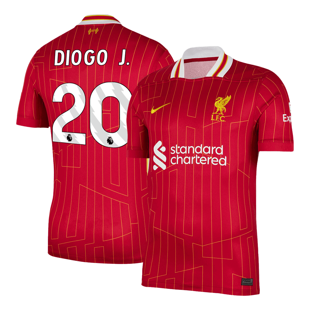 Liverpool DIOGO J. #20 Home Soccer Jersey - gojersey