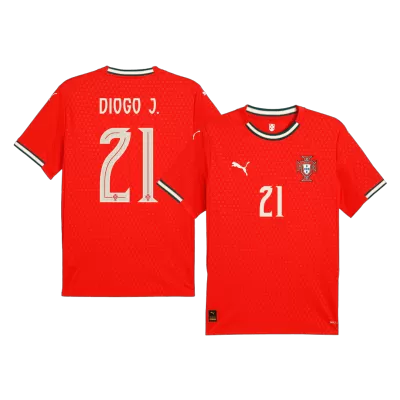 Portugal DIOGO J. #21 Home Soccer Jersey 2025 - gojersey