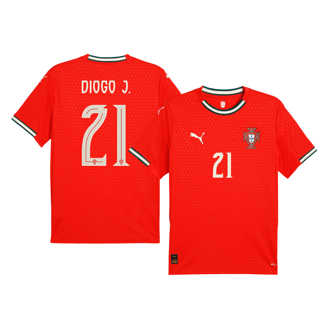 Portugal DIOGO J. #21 Home Soccer Jersey 2025 - gojersey