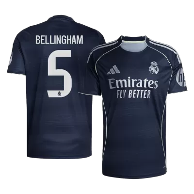 Real Madrid BELLINGHAM #5 Away Soccer Jersey 2025/26 - gojersey