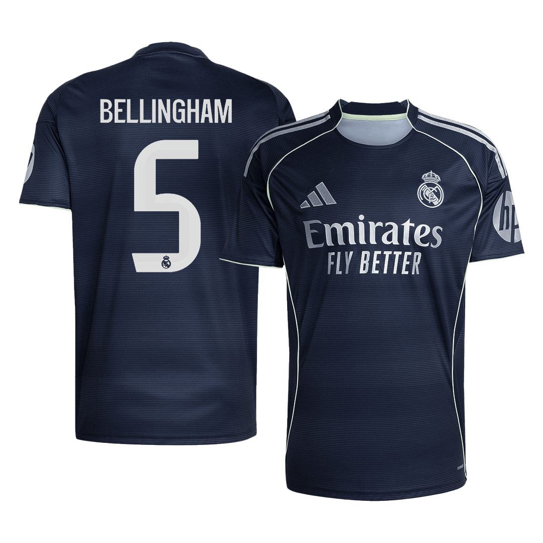 Real Madrid BELLINGHAM #5 Away Soccer Jersey 2025/26 - gojersey