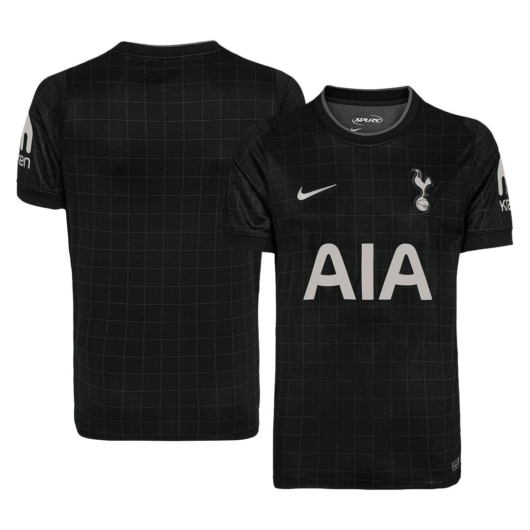 Tottenham Hotspur Away Soccer Jersey 2025/26 Black - gojersey