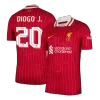 Liverpool DIOGO J. #20 Home Soccer Jersey Authentic 2024/25 - UCL Edition - gojersey