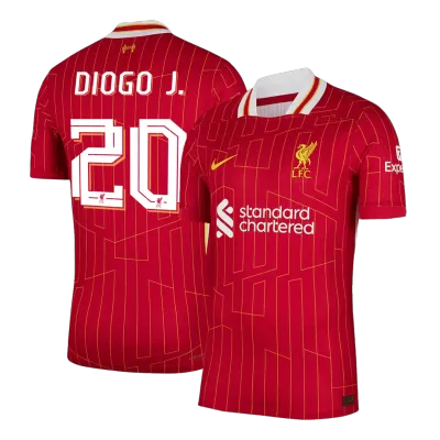 Liverpool DIOGO J. #20 Home Soccer Jersey Authentic 2024/25 - UCL Edition - gojersey