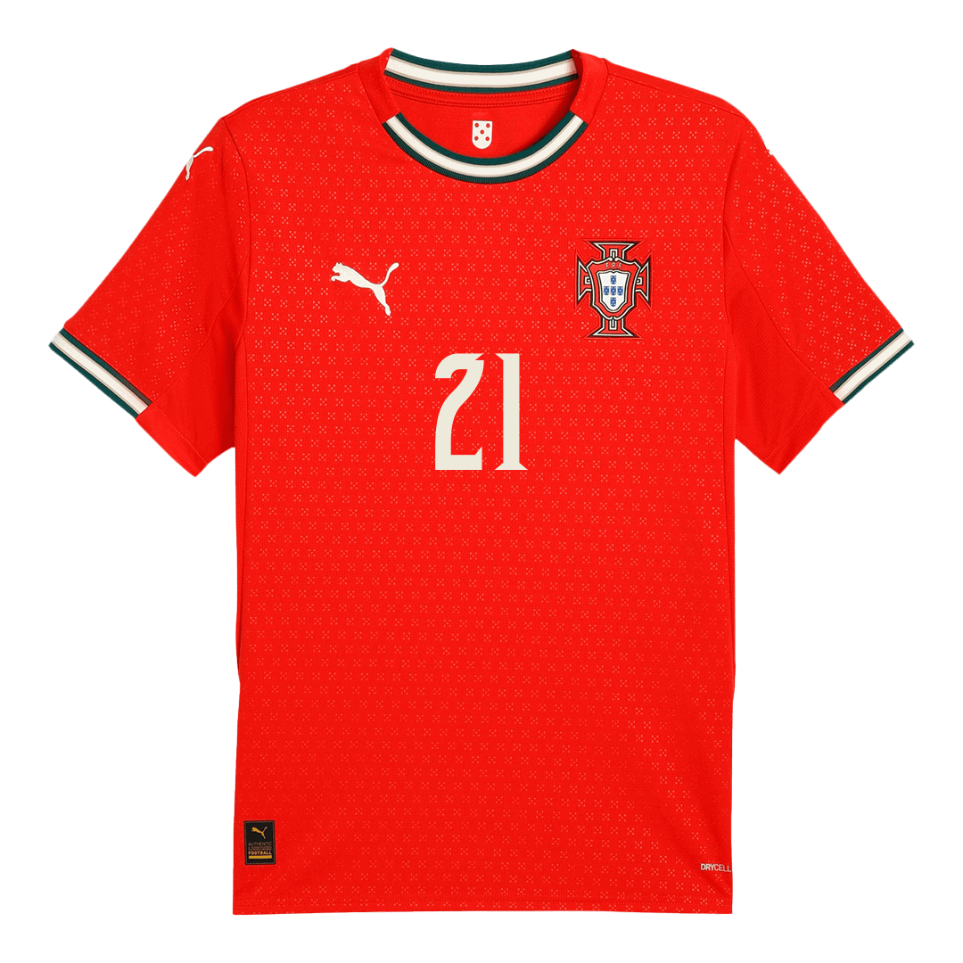 Portugal DIOGO J. #21 Home Soccer Jersey 2025 - gojersey