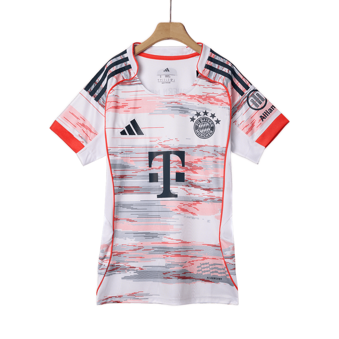 Women's Bayern Munich Away Soccer Jersey 2025/26 White - gojersey