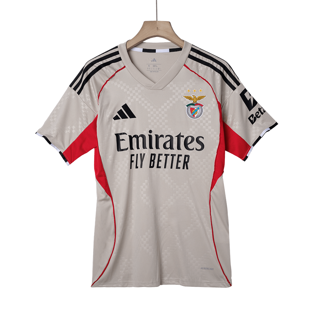 Benfica Away Soccer Jersey 2025/26 Beige - gojersey