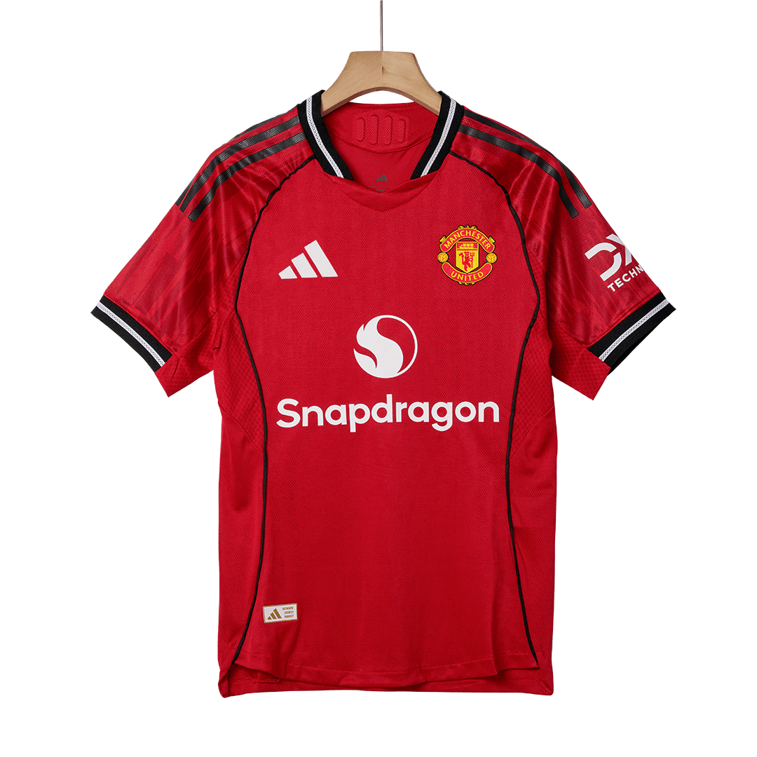 ŠEŠKO #30 Authentic Manchester United Home Soccer Jersey 2025/26 Red - gojersey