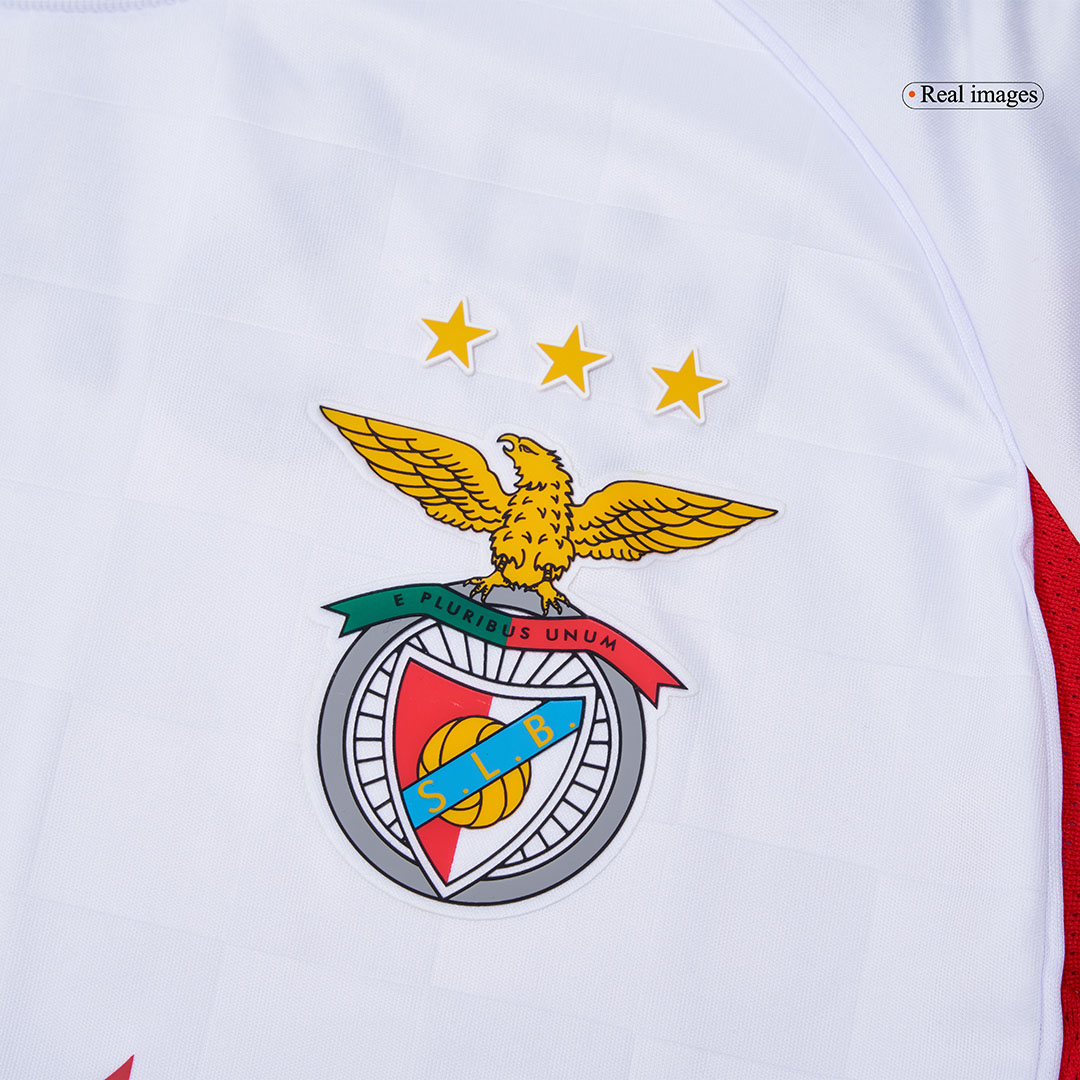 Benfica Third Away Soccer Jersey 2025/26 White - gojersey