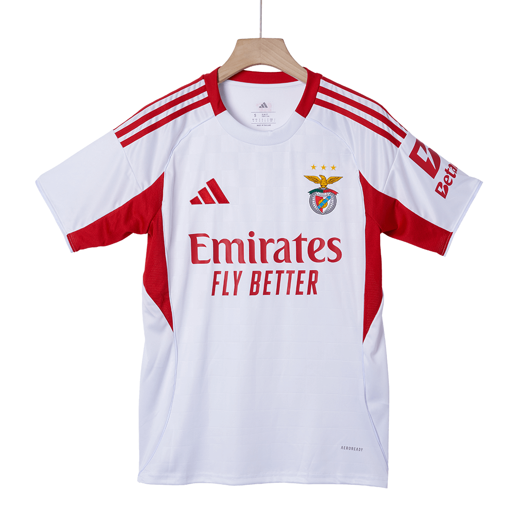Benfica Third Away Soccer Jersey 2025/26 White - gojersey