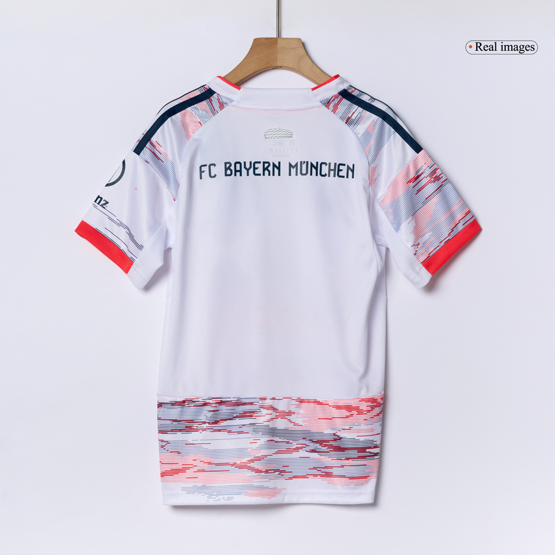 Bayern Munich Away Soccer Jersey Kit 2025/26 Kids(Jersey+Shorts) - gojersey