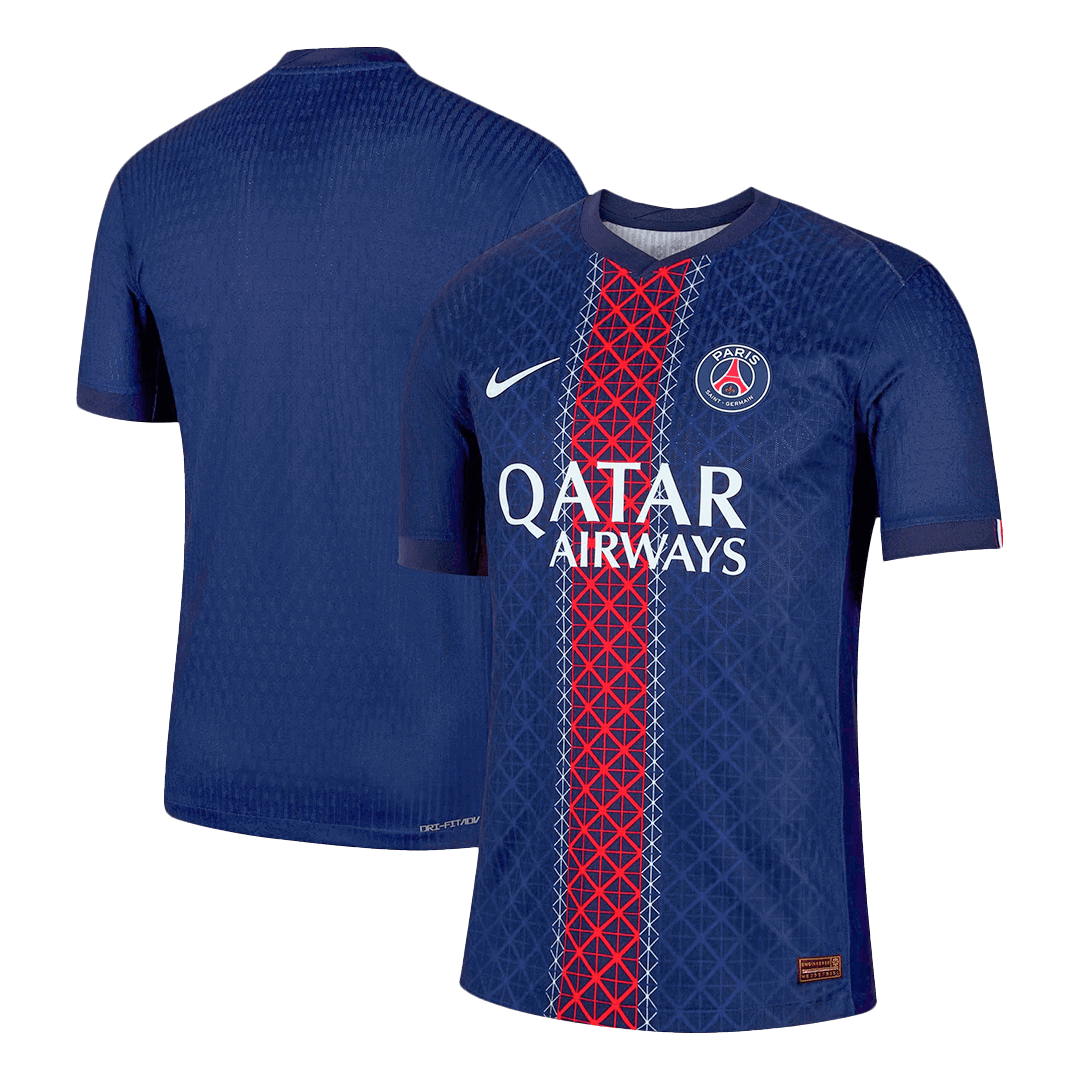 Authentic PSG Home Soccer Jersey 2025/26 Navy - gojersey