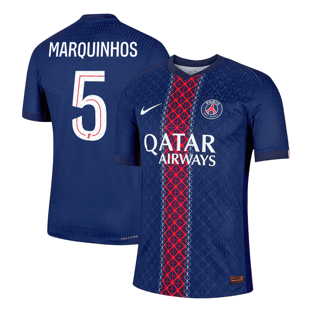 PSG MARQUINHOS #5 Home Soccer Jersey Authentic 2025/26 - gojersey