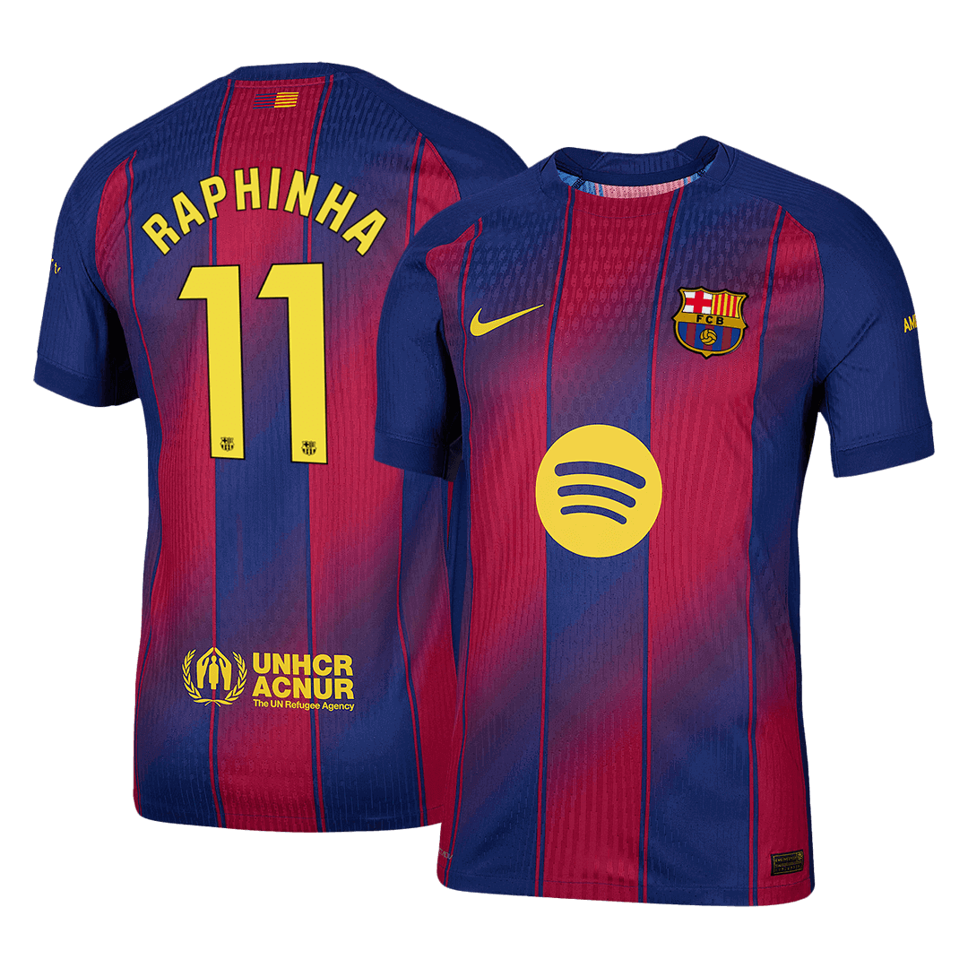 Barcelona RAPHINHA #11 Home Soccer Jersey Authentic 2025/26 - gojersey