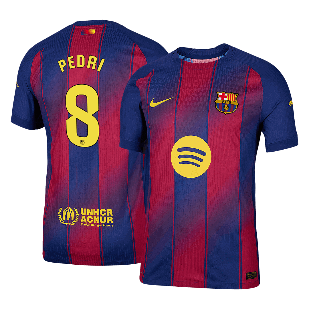 Barcelona PEDRI #8 Home Soccer Jersey Authentic 2025/26 - gojersey