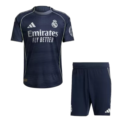 Real Madrid Away Soccer Jersey Kit Authentic 2025/26 (Jersey+Shorts) - gojersey