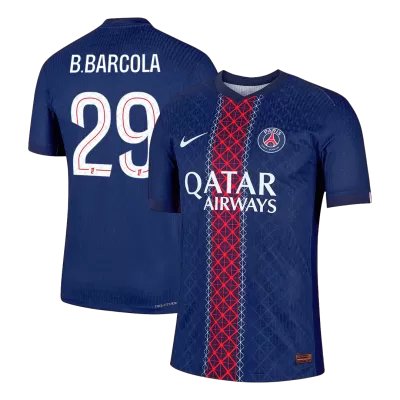 PSG B.BARCOLA #29 Home Soccer Jersey Authentic 2025/26 - gojersey
