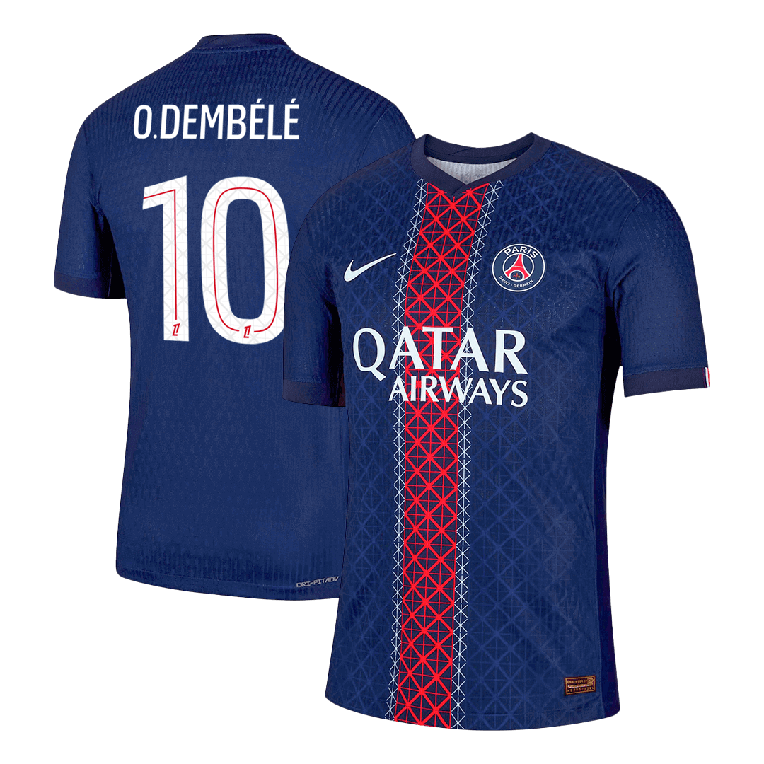 PSG O.DEMBÉLÉ #10 Home Soccer Jersey Authentic 2025/26 - gojersey