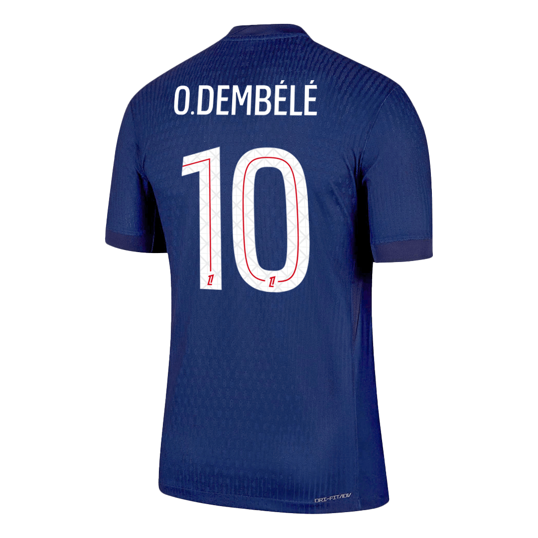 PSG O.DEMBÉLÉ #10 Home Soccer Jersey Authentic 2025/26 - gojersey