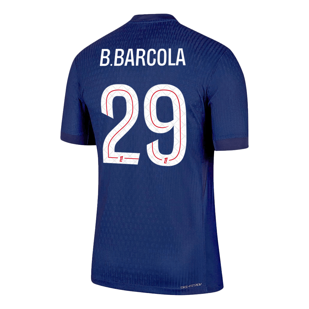 PSG B.BARCOLA #29 Home Soccer Jersey Authentic 2025/26 - gojersey