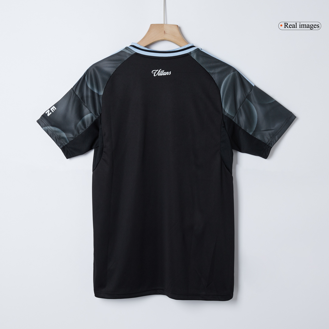 Aston Villa Away Soccer Jersey 25/26 Black - gojersey