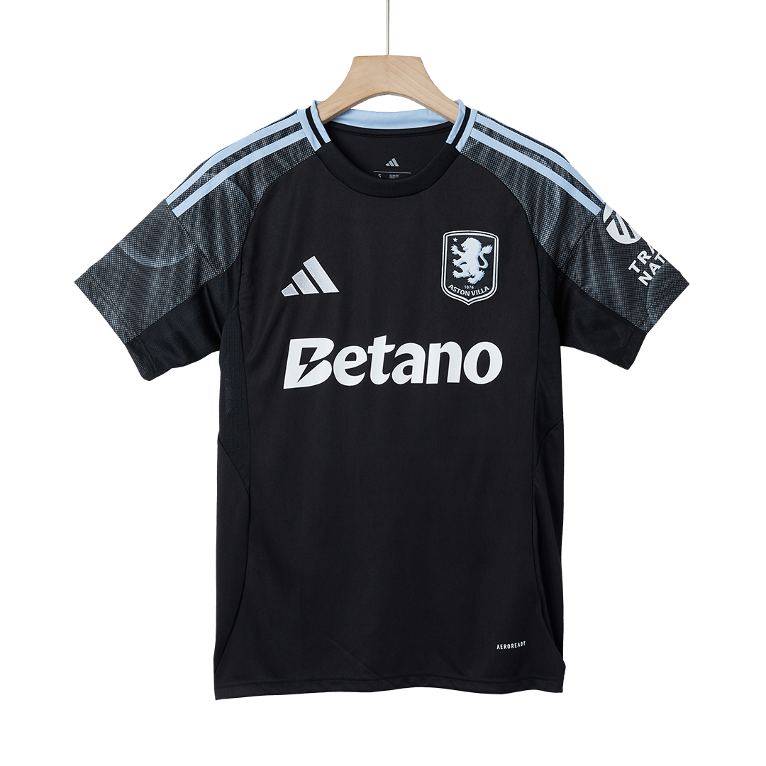 Aston Villa Away Soccer Jersey 25/26 Black - gojersey