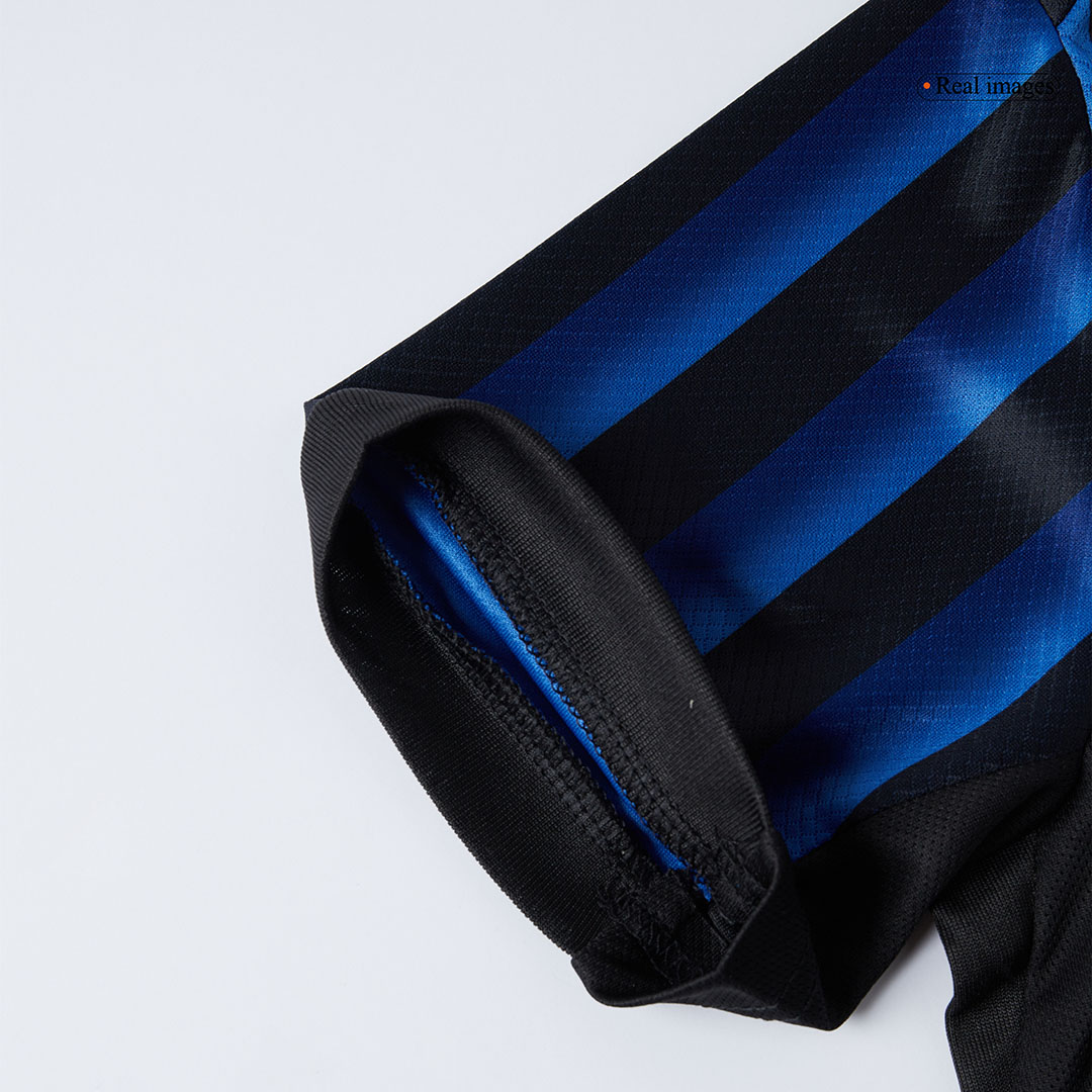 Kid's Inter Milan Home Soccer Jersey Kit(Jersey+Shorts+Socks) 2025/26 Blue&Black - gojersey