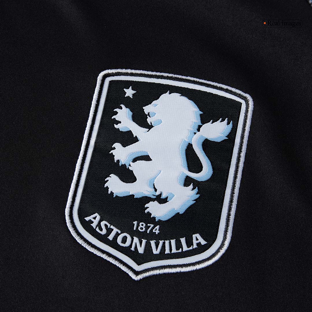 Aston Villa Away Soccer Jersey 25/26 Black - gojersey