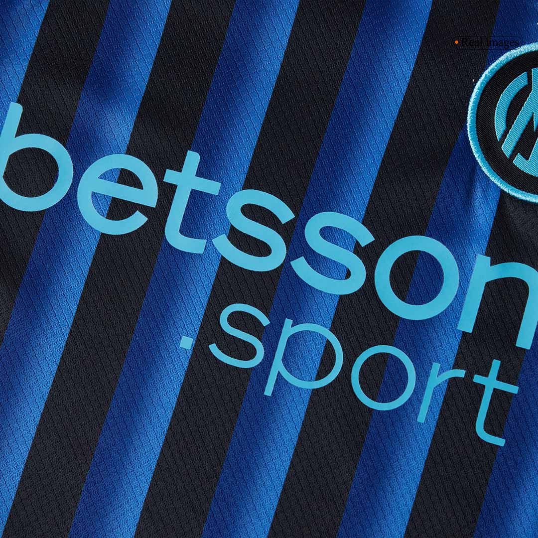 Kid's Inter Milan Home Soccer Jersey Kit(Jersey+Shorts+Socks) 2025/26 Blue&Black - gojersey