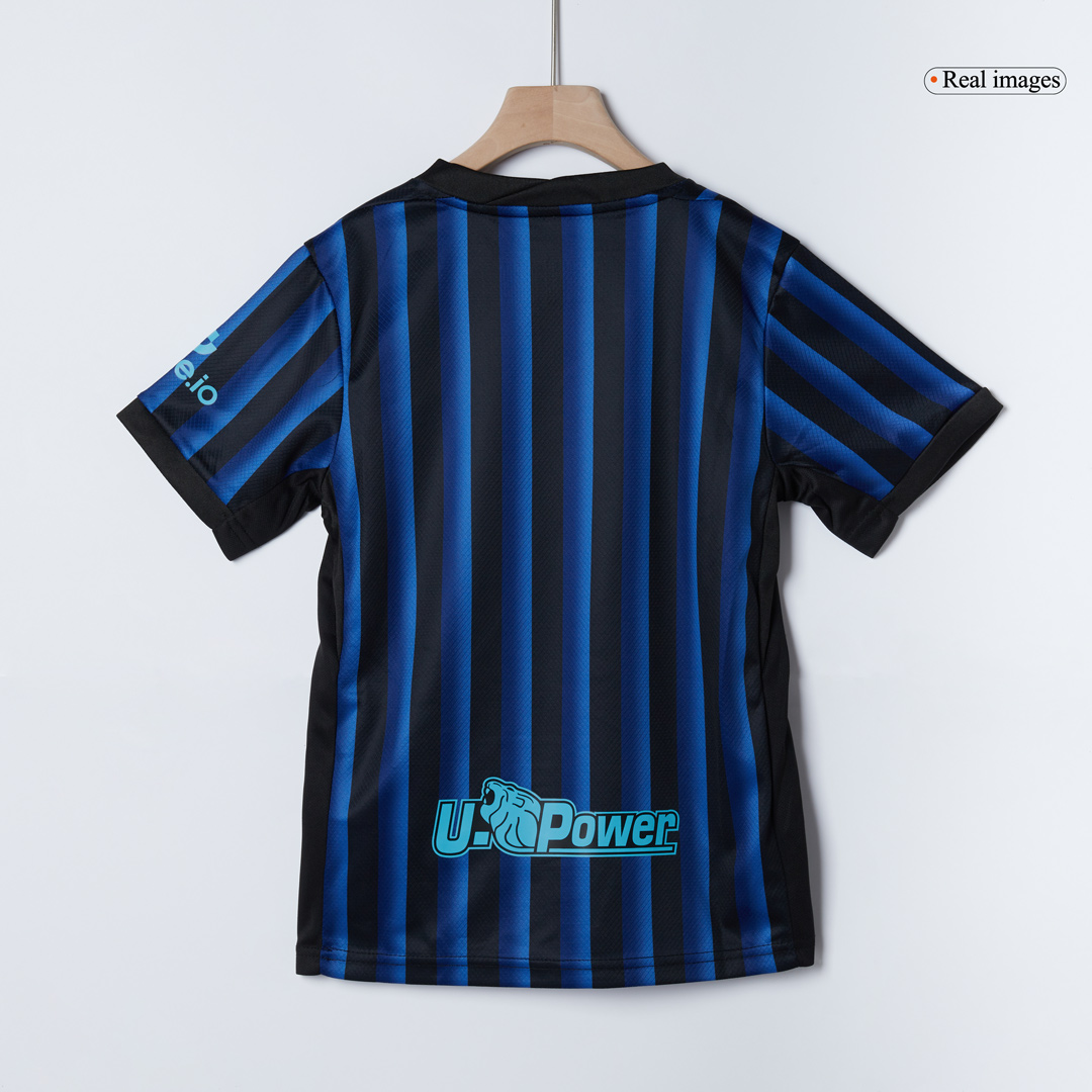 Kid's Inter Milan Home Soccer Jersey Kit(Jersey+Shorts+Socks) 2025/26 Blue&Black - gojersey