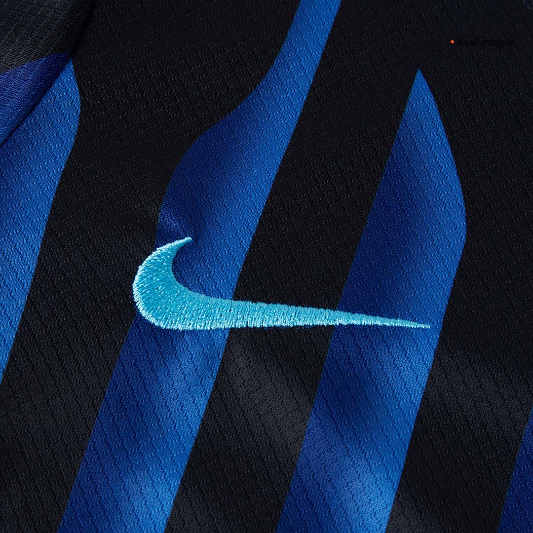 Kid's Inter Milan Home Soccer Jersey Kit(Jersey+Shorts+Socks) 2025/26 Blue&Black - gojersey
