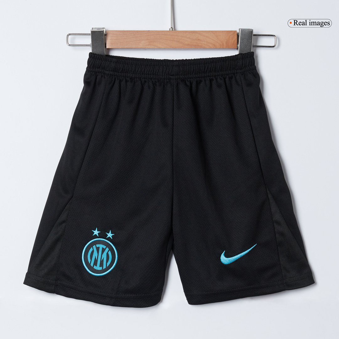Kid's Inter Milan Home Soccer Jersey Kit(Jersey+Shorts+Socks) 2025/26 Blue&Black - gojersey