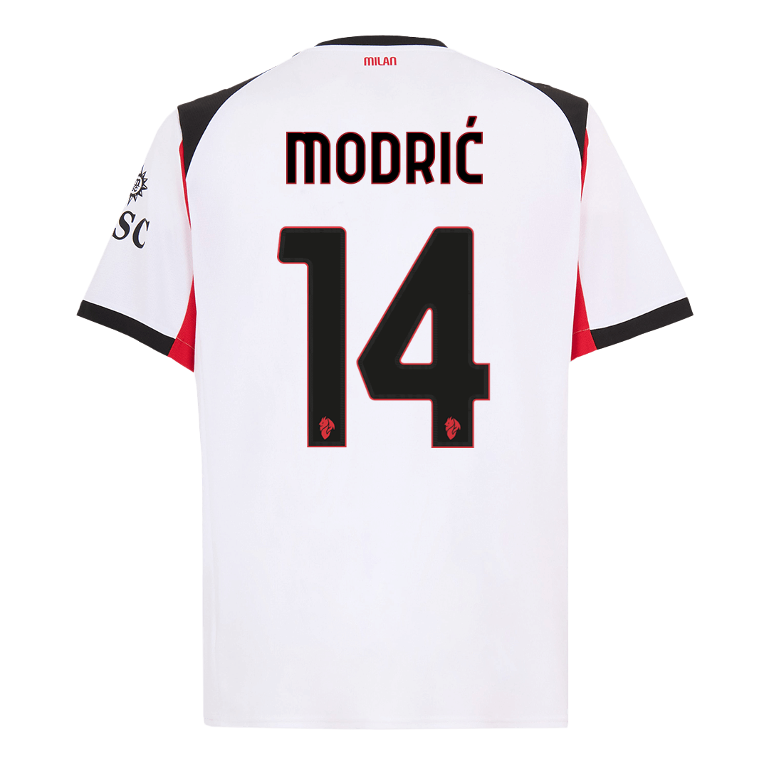 AC Milan MODRIĆ #14 Away Soccer Jersey 2025/26 - gojersey