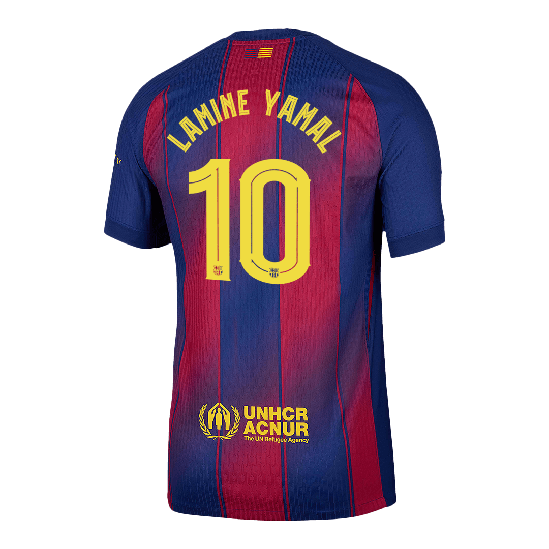 Barcelona LAMINE YAMAL #10 Home Soccer Jersey Authentic 2025/26 - UCL Edition - gojersey