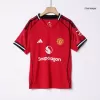 Manchester United Home Soccer Jersey Kit 2025/26 Kids(Jersey+Shorts) - gojersey