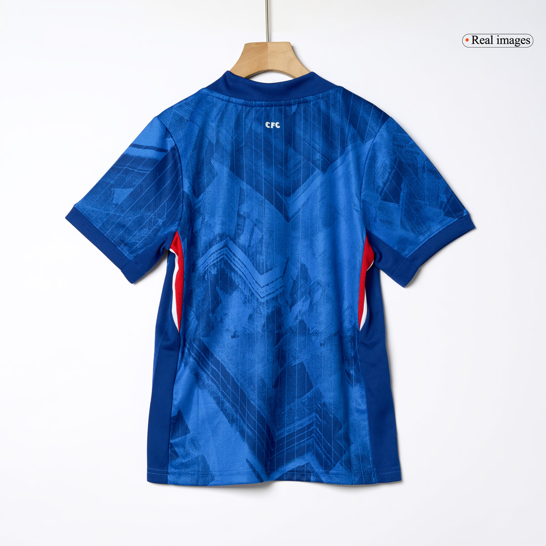 Chelsea Home Soccer Jersey Kit 2025/26 Kids(Jersey+Shorts) - gojersey