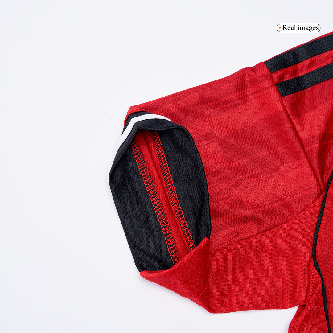 Manchester United Home Soccer Jersey Kit 2025/26 Kids(Jersey+Shorts) - gojersey