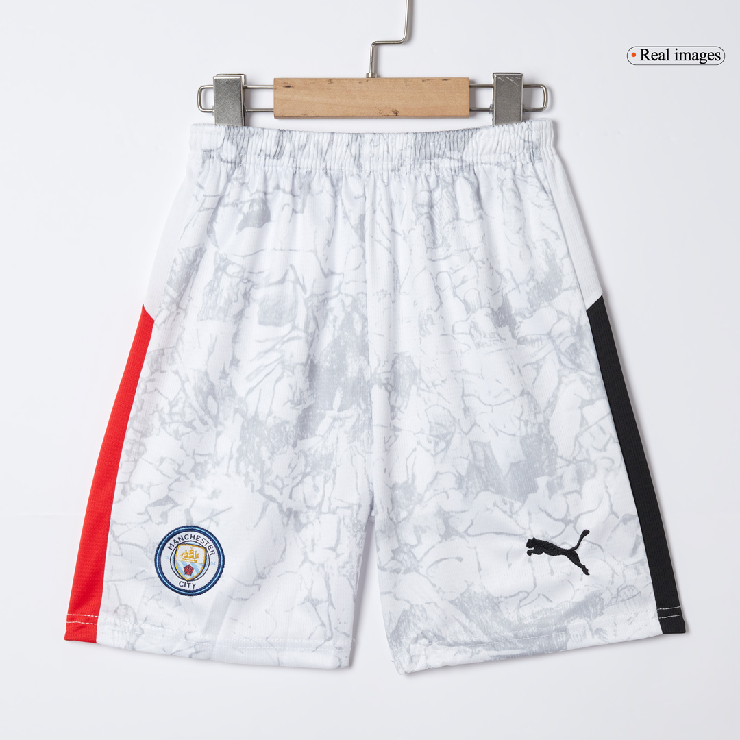 Manchester City Soccer Jersey Kit 2025/26 Kids(Jersey+Shorts) - gojersey