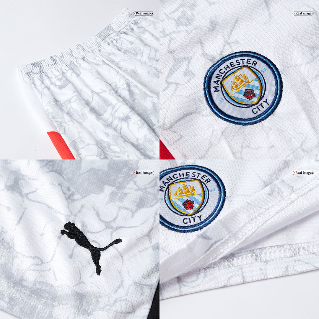 Manchester City Soccer Jersey Kit 2025/26 Kids(Jersey+Shorts) - gojersey