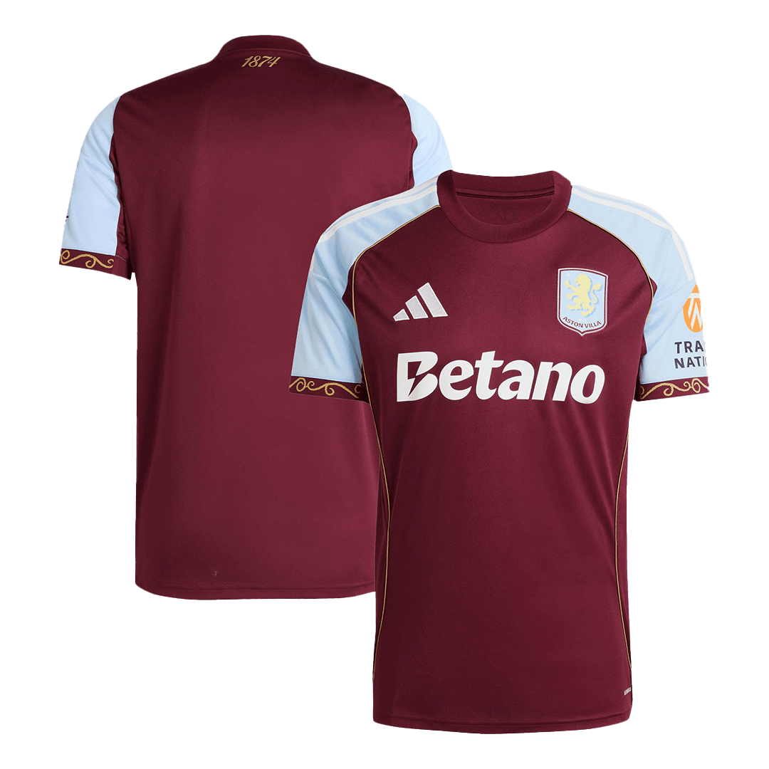 Aston Villa Home Soccer Jersey 2025/26 - gojersey