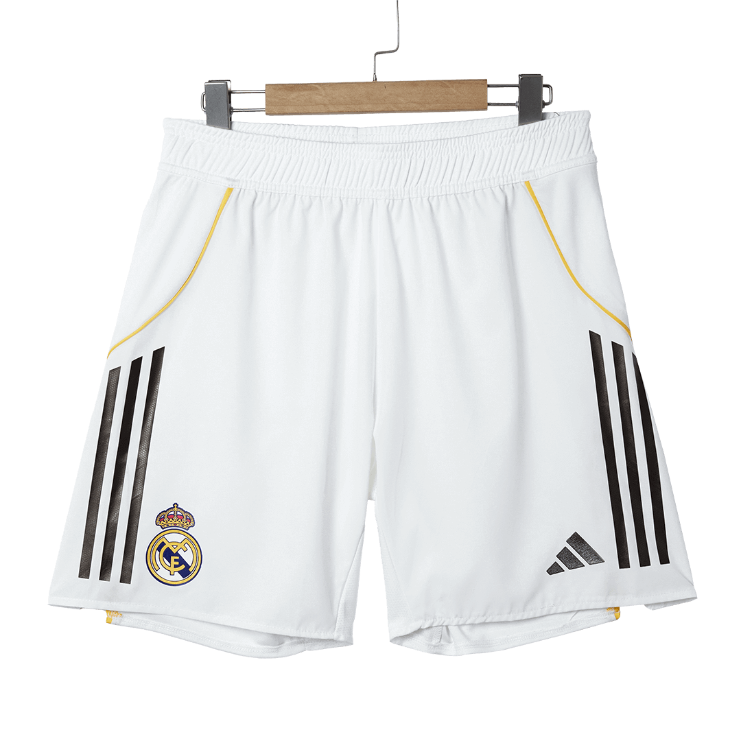 Real Madrid Home Soccer Shorts Authentic 2025/26 - gojersey