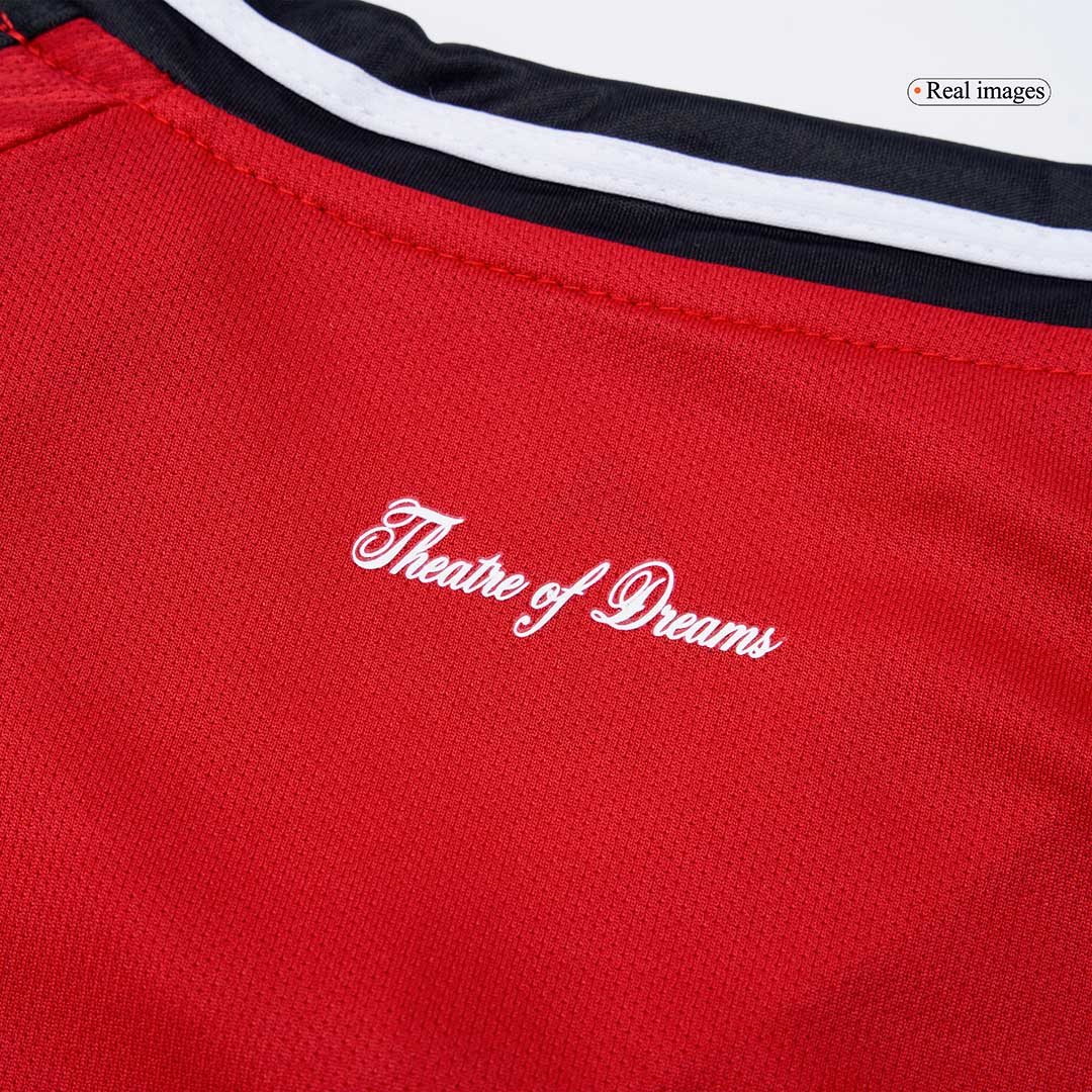 Manchester United Home Soccer Jersey Kit 2025/26 Kids(Jersey+Shorts) - gojersey