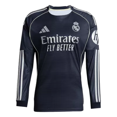 Real Madrid Long Sleeve Away Soccer Jersey 2025/26 - gojersey